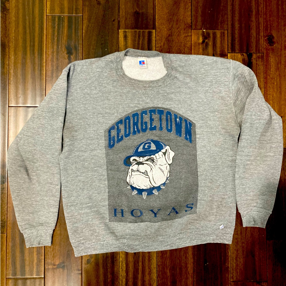 Vintage Russell Athletic Georgetown University Hoyas Sweatshirt USA Extra Large